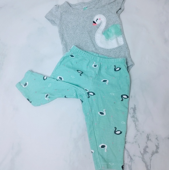 Carter's Other - 9M Swan outfit